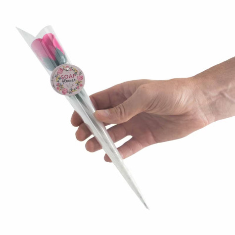 Dárková růže mýdlový květ malá růžová ~ 3