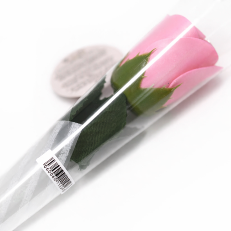 Dárková růže mýdlový květ malá světle růžová ~ 2