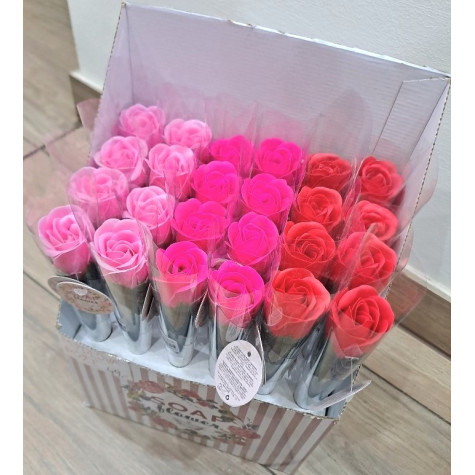 Dárková růže mýdlový květ malá světle růžová ~ 3