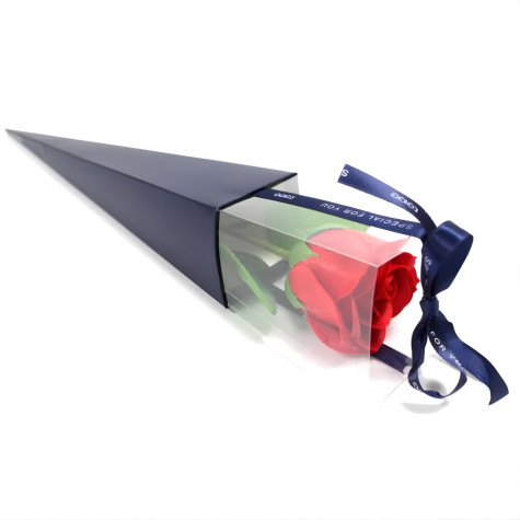 Dárková růže mýdlový květ červená ~ 2