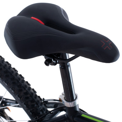 Pohodlné sportovní sedlo na kolo - černé