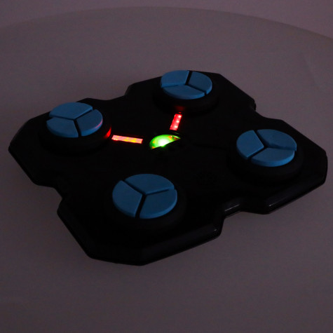 Nástěnný boxerský trenažér LED USB 4 zóny modročerný ~ 9