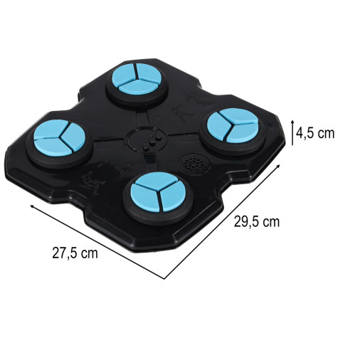 Nástěnný boxerský trenažér LED USB 4 zóny modročerný ~ 11