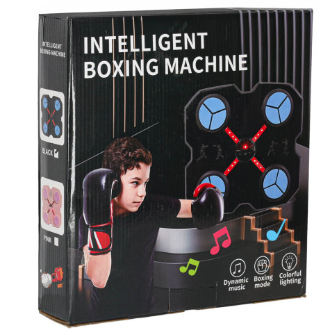 Nástěnný boxerský trenažér LED USB 4 zóny modročerný ~ 12