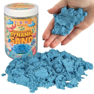 TUBAN Dynamický kinetický písek 1 kg - modrý