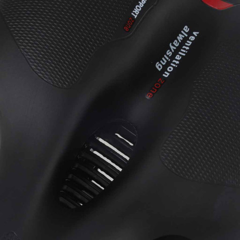 Pružné pěnové sedlo na kolo s odrazkou - černé ~ 8