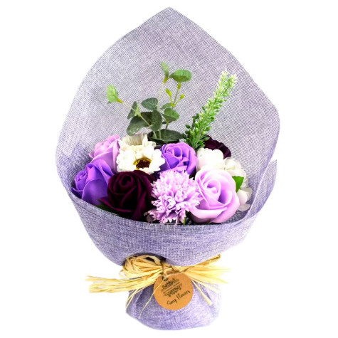 Kytice mýdlových květů stojící fialová ~ 1