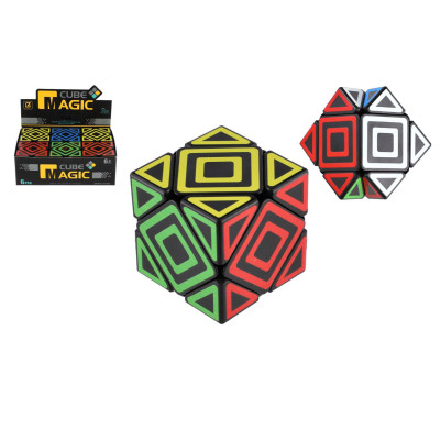 Kostka hlavolam plast 5,5x5,5cm barevná