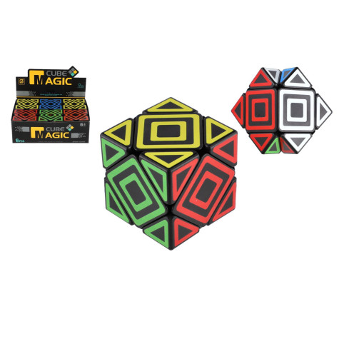 Kostka hlavolam plast 5,5x5,5cm barevná ~ 1