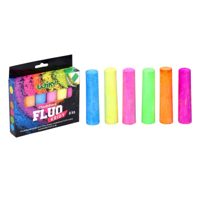 Wiky Chodníkové křídy FLUO 6 ks