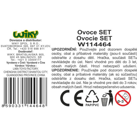 Ovoce krájecí set 8 ks ~ 4