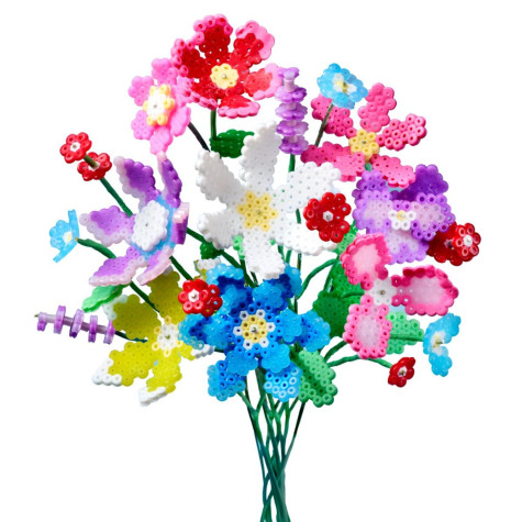 Lowlands Totum kufřík zažehlovací korálky Továrna na květiny 2000 ks ~ 2