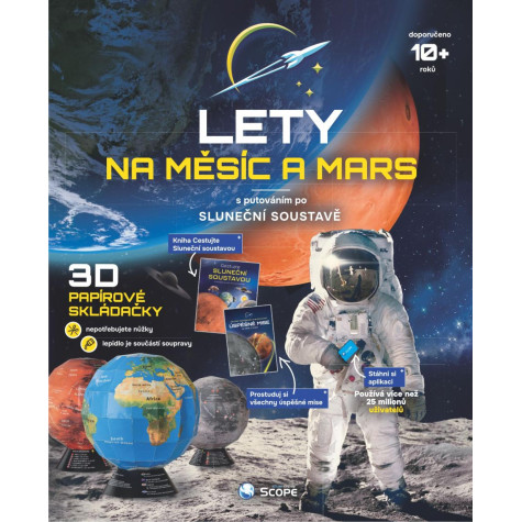 AuLea Lety na Měsíc a Mars! Knižní edukační souprava s doplňky ~ 1