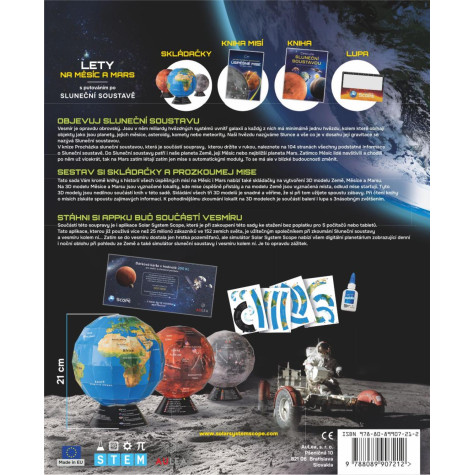 AuLea Lety na Měsíc a Mars! Knižní edukační souprava s doplňky ~ 2