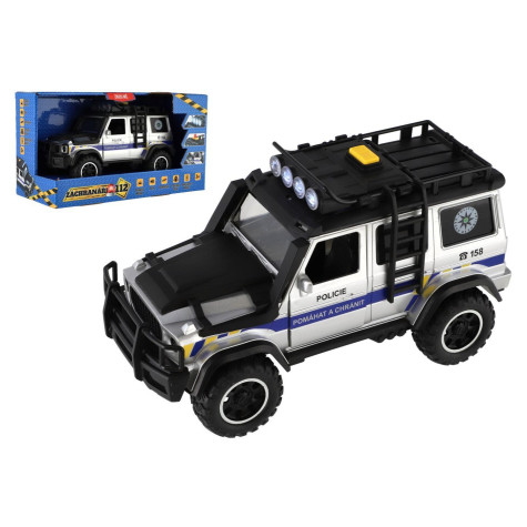 Teddies Auto záchranáři Policie terénní na setrvačník 23x14cm ~ 1