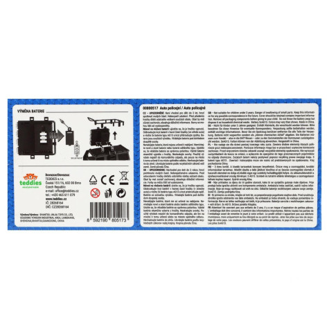 Teddies Auto záchranáři Policie terénní na setrvačník 23x14cm ~ 7