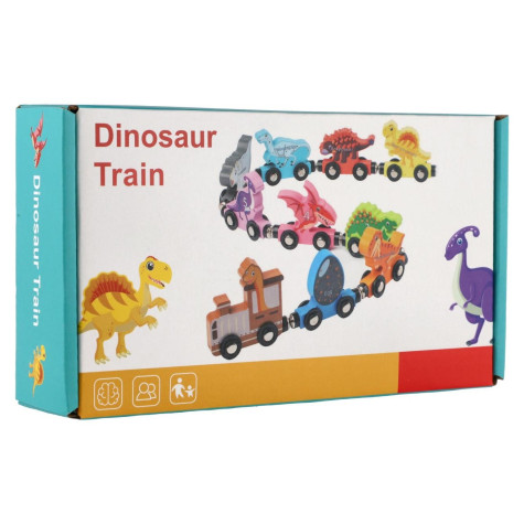 Vláček s vagóny Dinosauří vlak na magnety 10 ks ~ 2