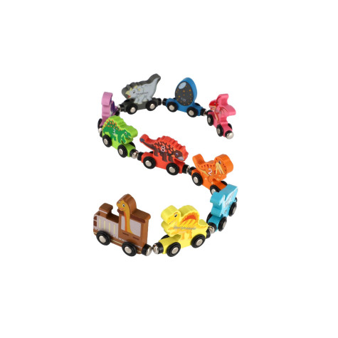 Vláček s vagóny Dinosauří vlak na magnety 10 ks ~ 9