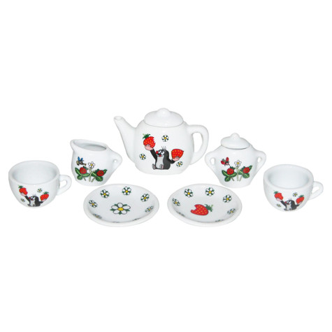 Wiky Čajový set porcelán Krtečkovo nádobíčko 9 ks ~ 3