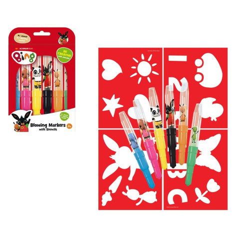 Jiri Models Fixy foukací 6ks se šablonami králíček Bing ~ 2