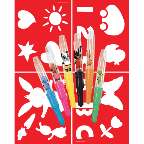 Jiri Models Fixy foukací 6ks se šablonami králíček Bing ~ 3