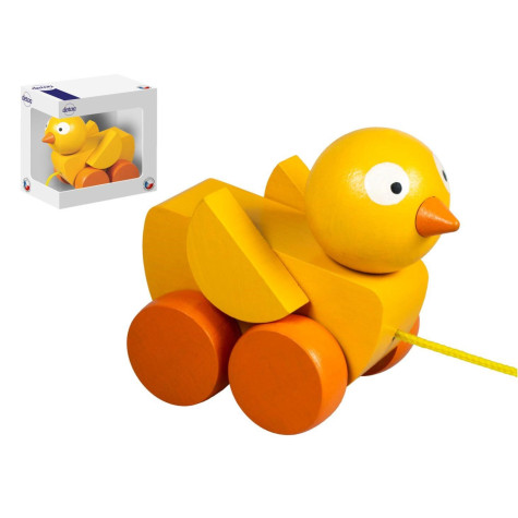 Detoa Kuře na kolečkách tahací 6x8cm ~ 1