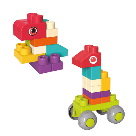 Kostky stavebnice 48 ks plast v kufříku 26x12x19cm ~ 2