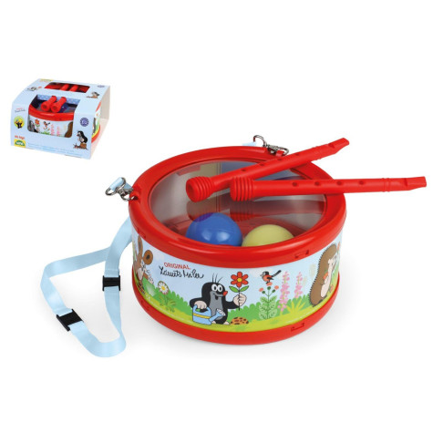 Lena Bubínek plechový Krtek 21cm s paličkami ~ 1