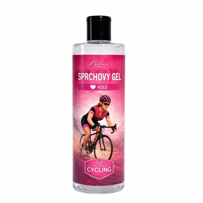 Sprchový gel 400 ml pro cyklistku - Kolo růžové