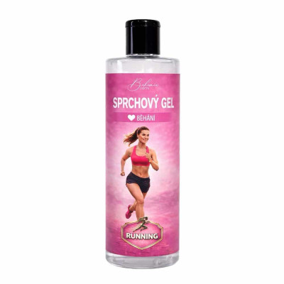 Sprchový gel 400 ml pro běžkyni - Běhání růžové
