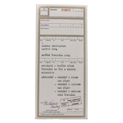 Dárková čokoláda 100 g - Recept