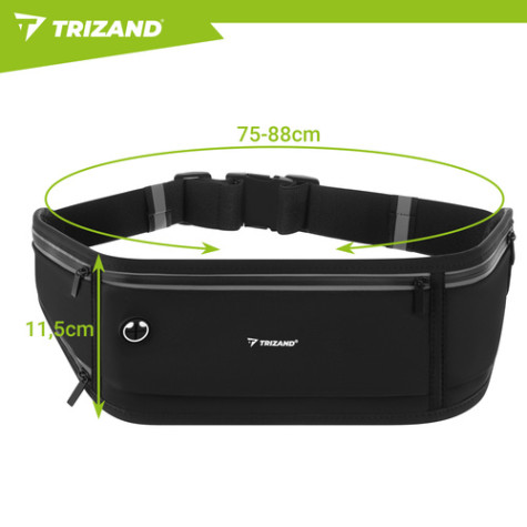 Běžecká ledvinka černá Trizand 27409 ~ 8