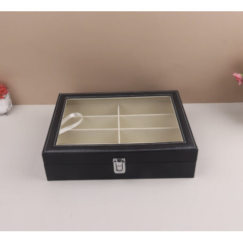 Organizér na brýle s 8 přihrádkami černý Soulima 8512 ~ 8