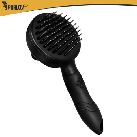 Samočisticí kartáč na srst černý Purlov 18905 ~ 6