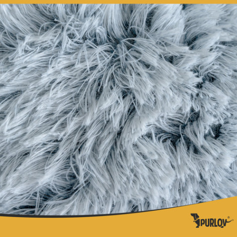 Plyšový pelíšek pro domácí mazlíčky šedý Purlov 26583 ~ 4