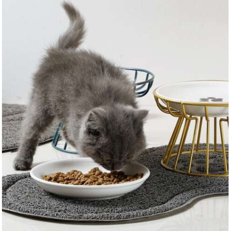 Podložka pod misku pro domácí mazlíčky šedá Purlov 24088 ~ 5