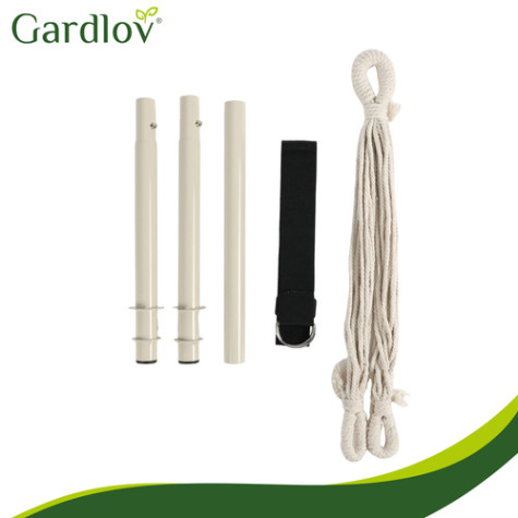 Houpací závěsné křeslo 150kg béžová Gardlov 27388 ~ 5