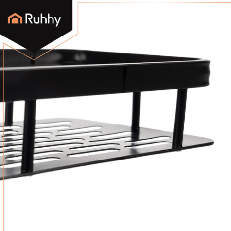 Koupelnová police 2 ks černá Ruhhy 23170 ~ 5