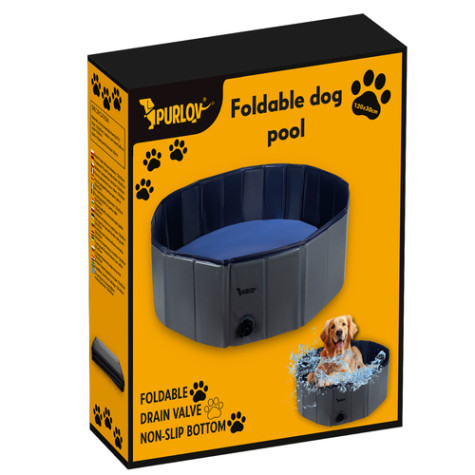 Skládací bazén ohrada pro psy 120x30cm Purlov 23831 ~ 8