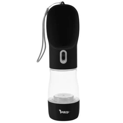 Láhev na vodu pro psy s miskou černá Purlov 21033 ~ 5