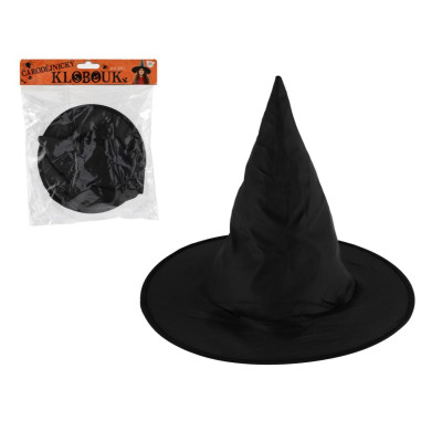 Teddies Čarodějnický klobouk pro děti černý 32 cm