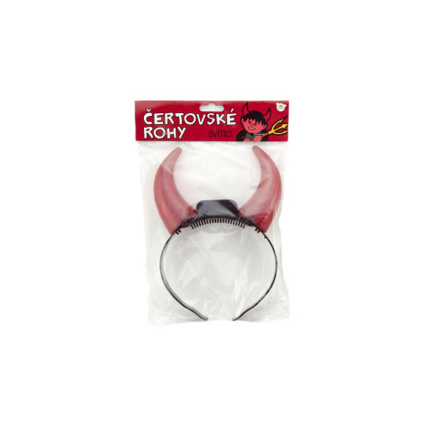 Teddies Čertovské rohy svítící 15 cm ~ 2