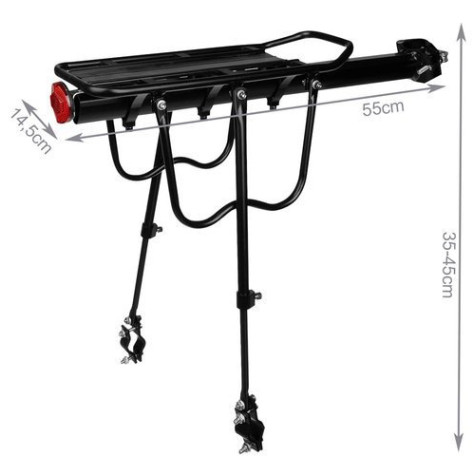 Zadní nosič na kolo černý Trizand 14851 ~ 7