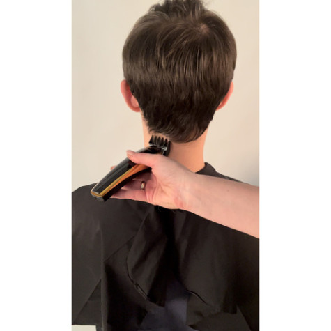 Bezdrátový zastřihovač vlasů a vousů s nástavci černý Soulima 23574 ~ 3