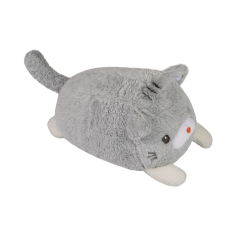 Albi Plyšový polštář - Světle šedá kočka ~ 1