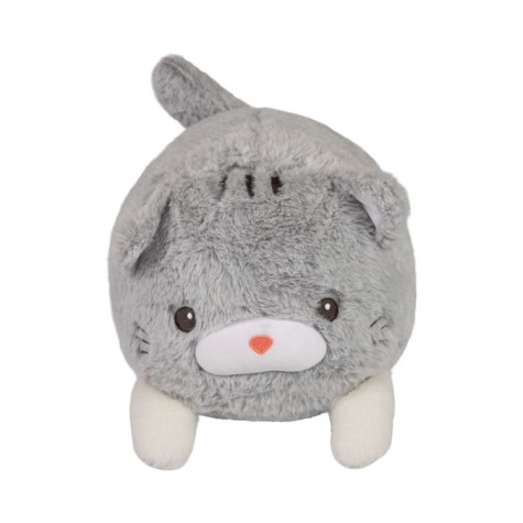 Albi Plyšový polštář - Světle šedá kočka ~ 2