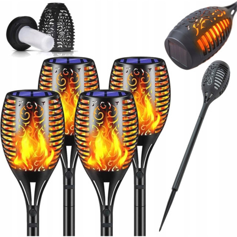 Solární zahradní lampa pochodeň 4 ks Gardlov 23560 ~ 1