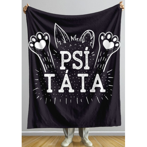 Deka 200 x 140 cm Psí táta - tlapky ~ 2