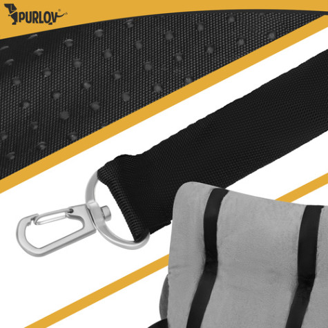 Autosedačka pro psy L 53x42x30cm šedá Purlov 27676 ~ 4