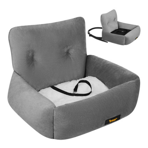 Autosedačka pro psy S 44x35x30cm šedá Purlov 27675 ~ 1